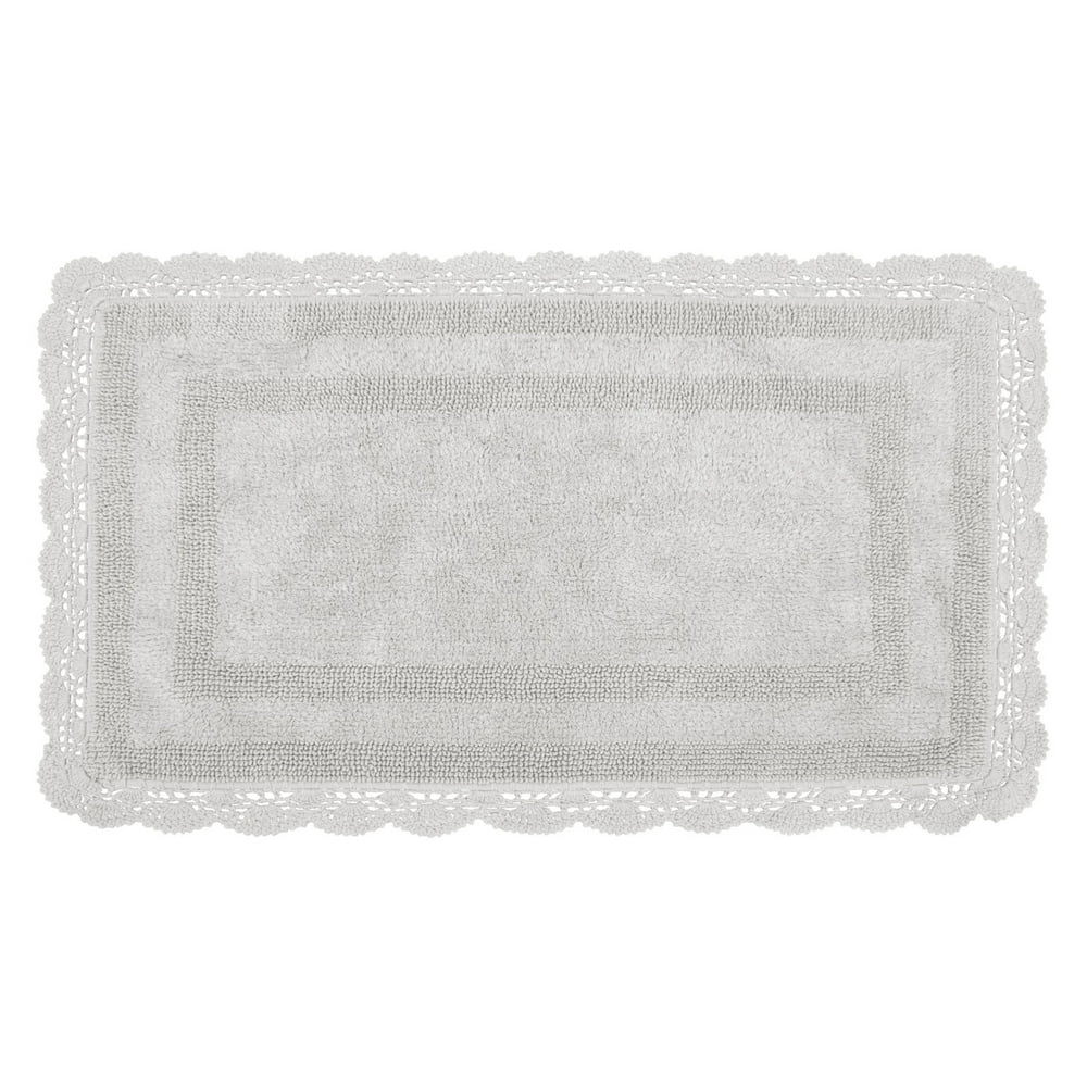 Laura Ashley Crochet Cotton Bath Rug