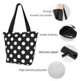 thumbnail image 4 of Balery Black and White Polka Dot Bolsa de Hombro con Diseño, Bolsa Grande y Duradera, Bolsa Versátil para Compras, 4 of 6
