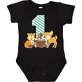 thumbnail image 3 of Inktastic One Years Old with Woodland Animals Boys or Girls Baby Bodysuit, 3 of 5