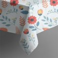 thumbnail image 5 of Pioneer Flower Floral Print Pattern Square Tablecloth, Waterproof Wipeable Spillproof Washable Table Cover for Home Kitchen Party Decor, 42"x42", 5 of 6