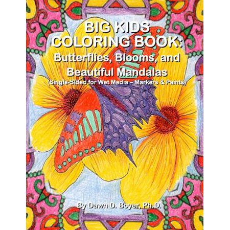Big Kids Coloring Book Butterflies Blooms And Beautiful