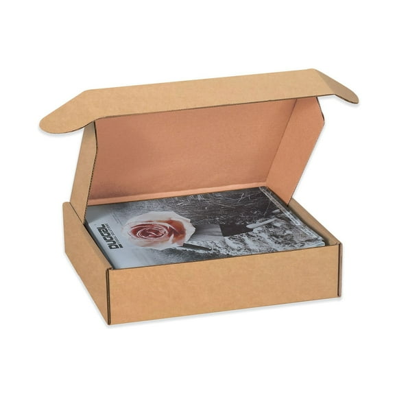 Box Partners Deluxe Literature Mailers 12" x 11" x 3" Kraft 50/Bundle MFL12113K