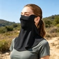 thumbnail image 4 of Sun Protection Guard Quick-Drying Fabric Ice Silk Face Guard with Breathable Mesh Cooling Fabric Full Coverage Extended Neck Gaiter Face Guard, 4 of 8