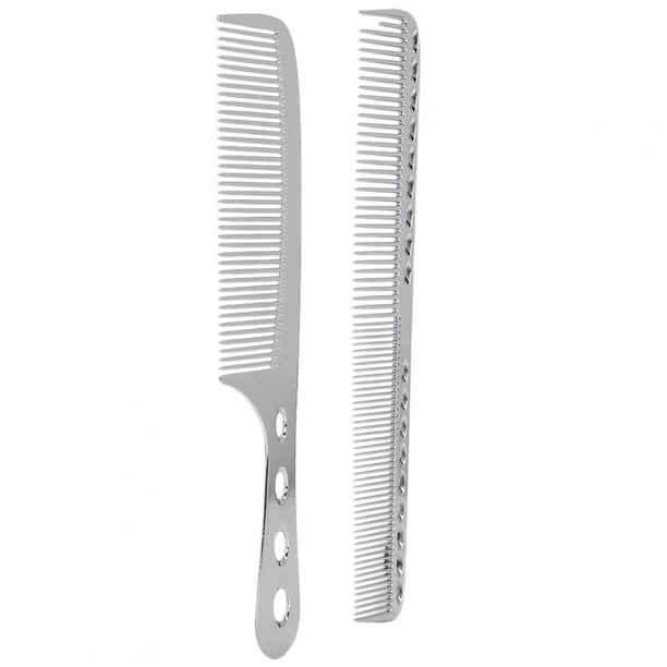 Fugacal Peine Peine para el cabello Peine de acero inoxidable Anti # 8209 Peine estático Peine para peinar Peluquería Fugacal No se aplica