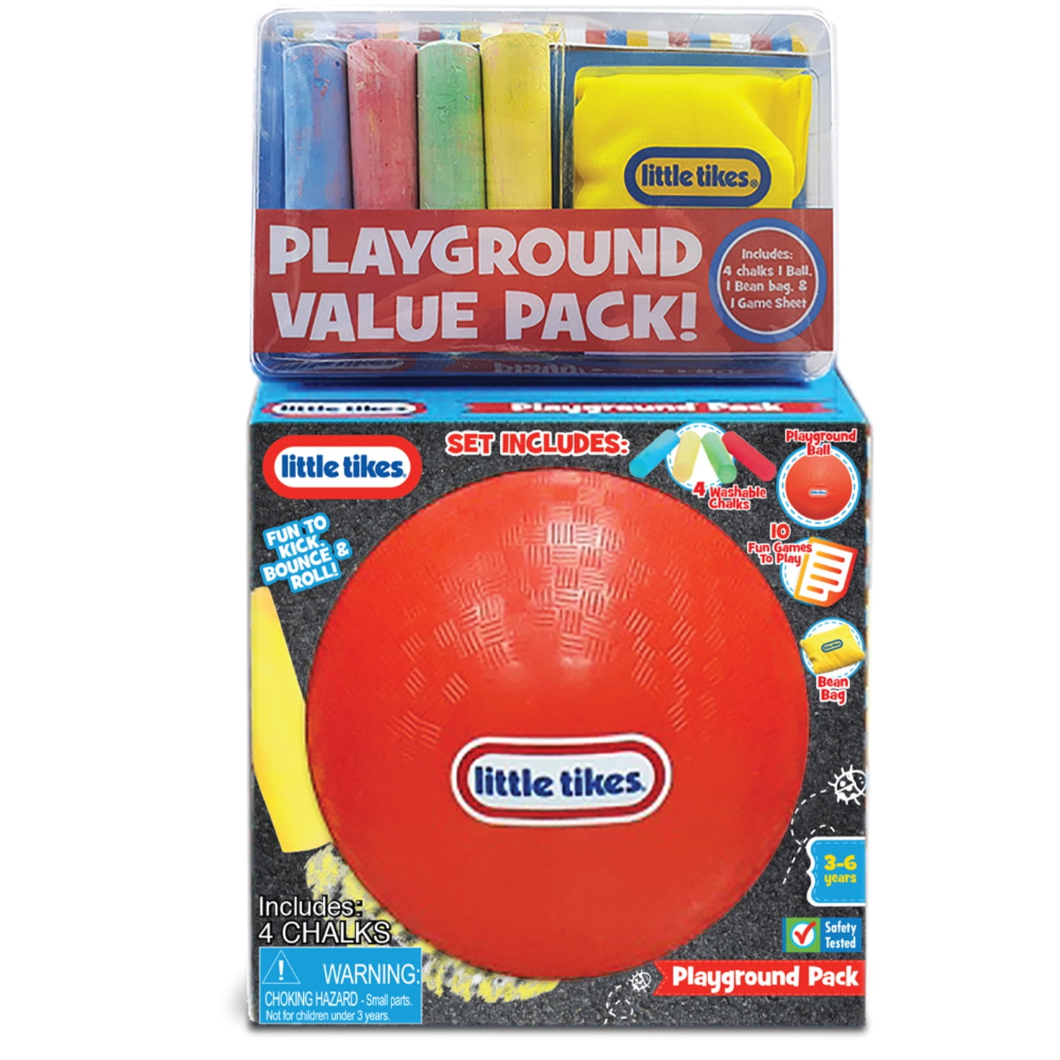 Little Tikes Playground Value Pack, Preschool Toys, Jumbo Chalk, Bean