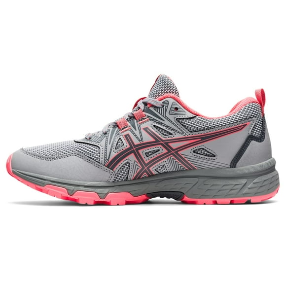 ASICS Women's Gel-Venture 8 Running Shoes, 5.5, Piedmont Grey/Blazing Coral