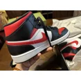 thumbnail image 4 of Jo r-dan 1 mid black / fire red-white, 4 of 6