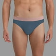 thumbnail image 2 of Summer Men's Triangle Underwear Double Fabric Seamless Briefs Thin Bottoms For Comfort, 2 of 2