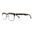 thumbnail image 7 of Classic Half Rim Contemporary Fashion Rectangle Powered Reading Glasses Tortoise +2.0, 7 of 7