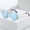 Sky Blue, variant on Melting Heart Sunglasses for Men/Women Rimless Irregular Party Unique Trendy Lightweight Sun Glasses Metal Prom Colorful Eye Glasses Beach Travel Wear