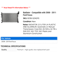 thumbnail image 2 of Radiator - Compatible with 2008 - 2011 Ford Focus 2009 2010, 2 of 2