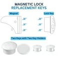 thumbnail image 3 of Baby Proof Me Baby Proof Magnetic Cabinet Lock Replacement Keys, Fits 0.75-2 Inch Thick Doors, 2-Pack, 3 of 6
