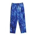 thumbnail image 4 of Disketp Blurred Star Snow Christmas Print Women'S Comfy Pajama Pants Casual Drawstring Palazzo Lounge Wide Leg Pants, 4 of 9