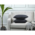 thumbnail image 6 of 3S Brother's Solid Cushion Cover Super Soft & Cozy Home Décor Throw Pillow Case for Chair Couch Bedroom & Livingroom Décor Pillowcase with Invisible Zipper Set of 2 Pieces -Anthracite 12"x20" Each, 6 of 8
