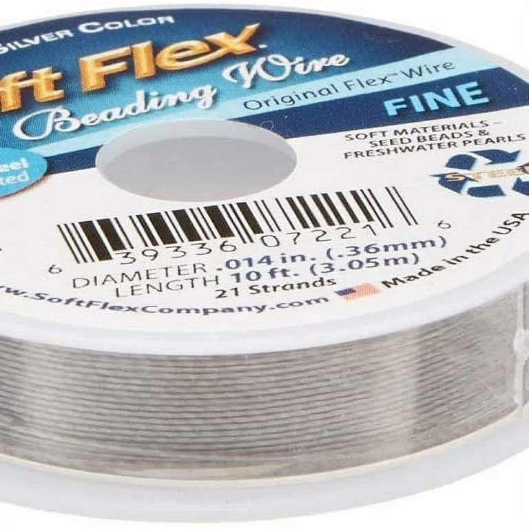 61-763-21-01 Soft Flex Stainless Steel Beading Wire, 0.014, 21