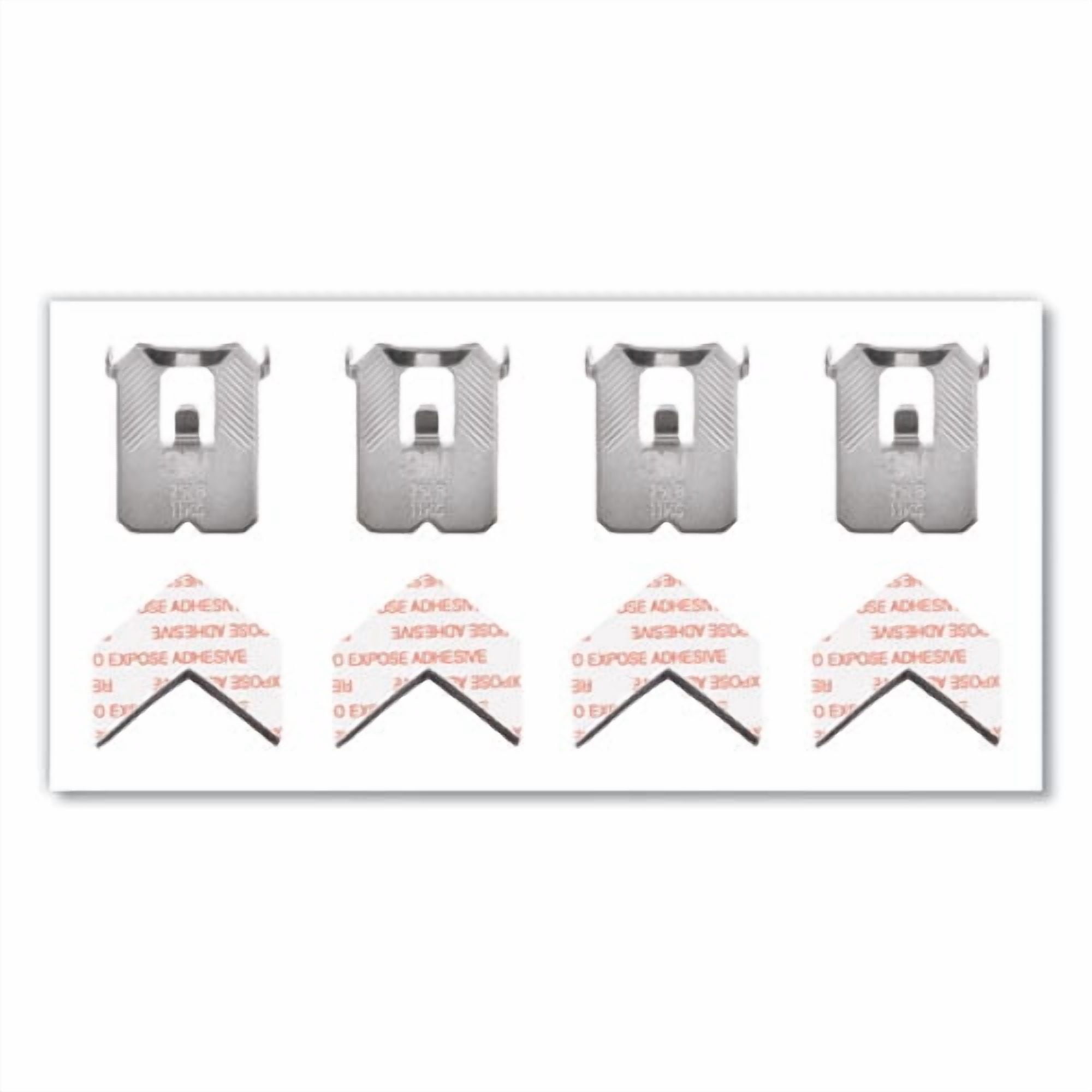 Claw Drywall Picture Hanger, Holds 25 Lbs, 4 Hooks And 4 Spot Markers, Stainless Steel | Bundle of 2 Packs