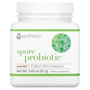 Youtheory Spore Probiotic Powder Advanced 3.45 oz. (1 Bottle) No Refrigeration Required