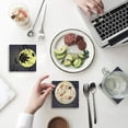 thumbnail image 1 of FMSHPON Happy Halloween Night Theme Flying Witch Set of 8 Coaster for Drinks, Absorbent Ceramic Stone Coasters Cup Mat with Cork Base for Home Kitchen Room Coffee Table Bar Decor, 1 of 4