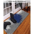 thumbnail image 3 of Abstract Art Front Door Mat Blue Grey Wall Mottled Texture Minimalist Modern Welcome Doormat Indoor Outdoor Entrance Floor Mat Non-Slip Washable Runner Rug for Front Porch Decor 16x47 Inch, 3 of 6