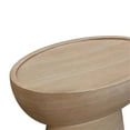 thumbnail image 4 of Pemberly Row Table d'Appoint en Pierre Faux Travertin Beige pour Intérieur / Extérieur, 4 of 7