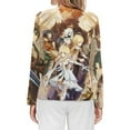 thumbnail image 2 of Genshin Impact Women's Pajama Top 3D Digital Print Sleepwear Trendy Crewneck Pullovers Long Sleeve Shirts 6XL, 2 of 8