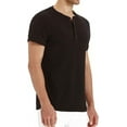 thumbnail image 3 of PPYOUNG Mens Fashion Casual Front Placket Basic Short Sleeve Henley T-Shirts XL, 3 of 5