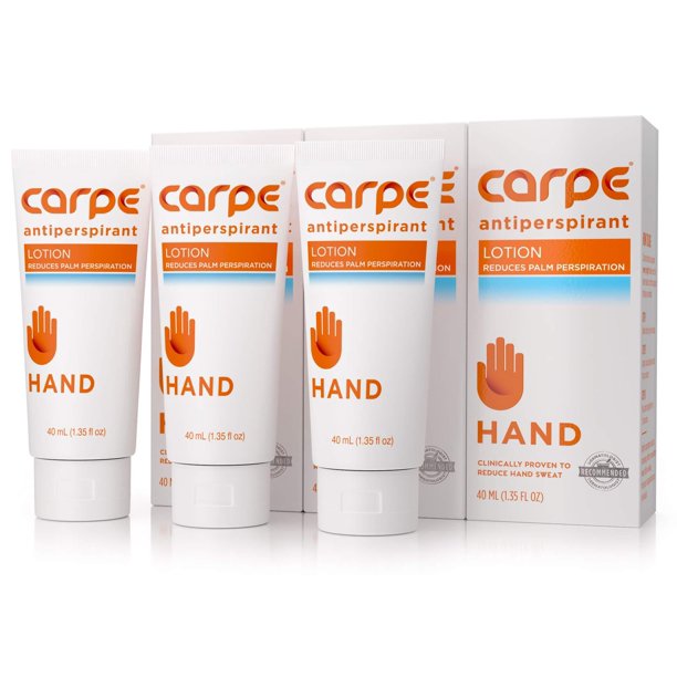 Carpe Antiperspirant Hand Lotion (Pack of 3), A Dermatologist