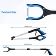 thumbnail image 4 of iMucci Grabber Reacher Tool, 32'' Extra Long Handle Foldable Pick up Stick with Strong Grip Magnetic, Anti-Slip Claw, Trash Grabber Tool, Hand Grabber Reaching Aids, Arm Extension, 4 of 10