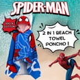 thumbnail image 2 of Poncho de toalla con capucha Spider-Man, 100% algodón, 125 x 75 cm, 2 of 9