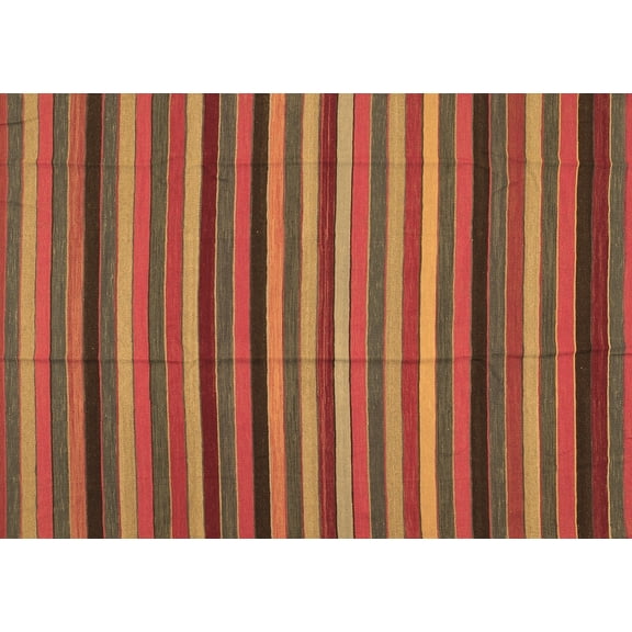 Ahgly Company Indoor Rectangle Southwestern Brown Country Area Rugs, 7' x 10'
