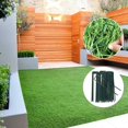 thumbnail image 5 of 100 estacas de jardín en forma de U de acero galvanizado, 150x25 mm, Ø 3 mm, color verde - Anclajes para tela de paisajismo, 5 of 5