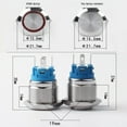 19mm Metal Push Button Switch with Power LED 1224V Latching Button