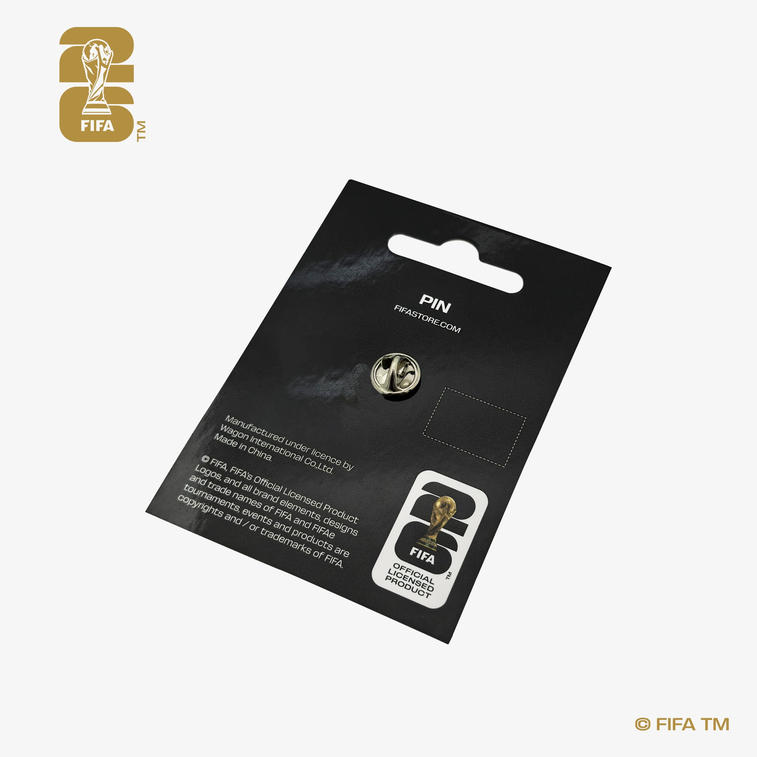 FIFA World Cup 2026 Soccer Official Emblem Collectible Pin, Black