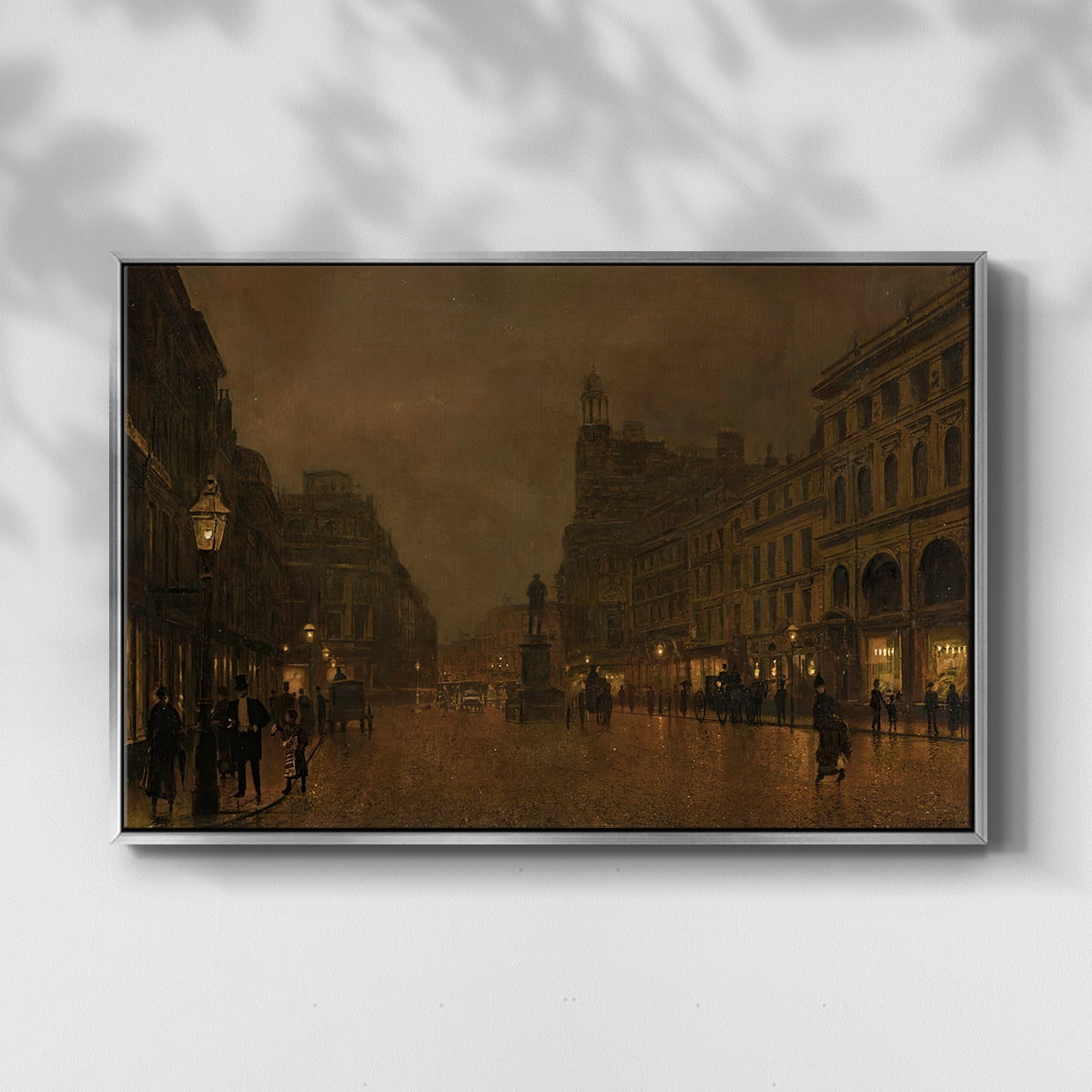 Vintage Landscape-CCCLXVII By Wexford Home Framed in Silver Wood Gallery Wrapped Canvas 25 in. x 37 in.