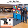 thumbnail image 2 of WinSpin 36" 3in1 Prize Wheel with Mobile Base Spinning Raffle Trade Show Market, 2 of 9