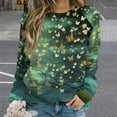 thumbnail image 2 of Landscape Butterfly Womens Oversized Sweatshirts Hoodies Crewneck Casual Tops Comfy FallWinter Clothes 2024, 2 of 7
