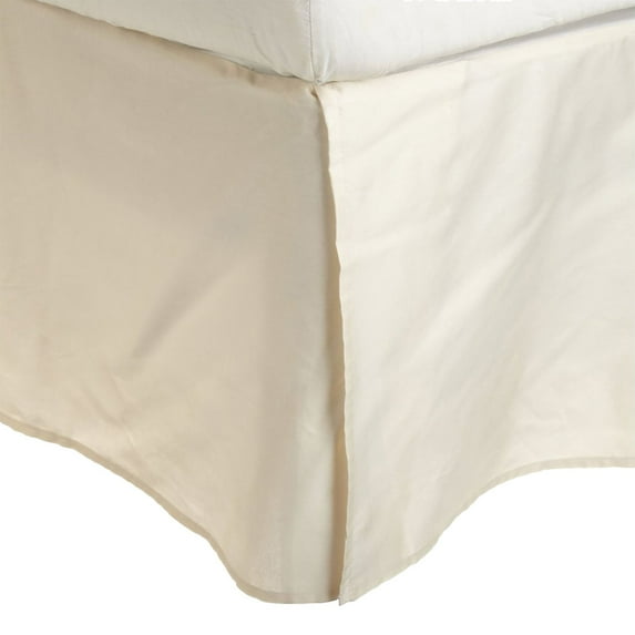 Superior 300 King 100% Premium Combed Cotton Solid Bed Skirt Ivory / Queen