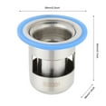 thumbnail image 2 of Floor drain, Stainless Steel Floor Drain with Strainer Filter, Anti-Odour Floor Siphon Bathroom Drainage Gully Core Thicken (Large 304 floor drain core short style), 2 of 8