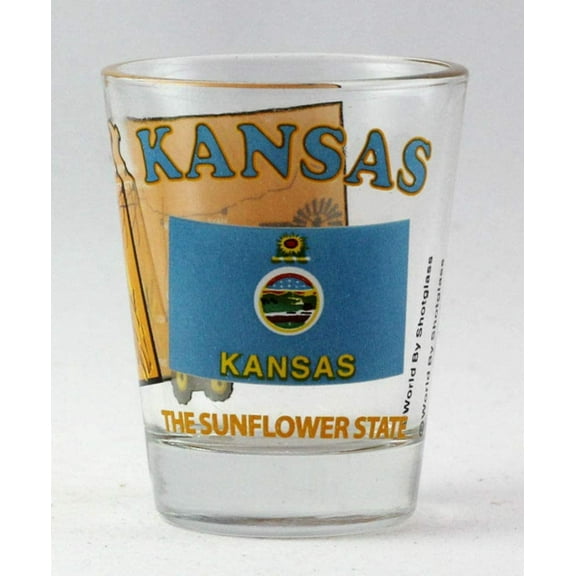 Kansas The Sunflower State All-American Collection Shot Glass