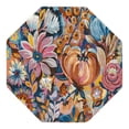 thumbnail image 3 of Unique Loom Blossom Collection Area Rug - Negril (6' Octagon Multi/Black), 3 of 7