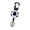 White, variant on Heavy Duty Retractable Pull Badges Steel Wire Rope Buckles Key Holder Easy to Use