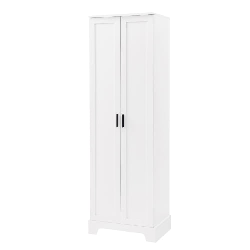 Bellemave 71"H Tall Bathroom Storage Cabinet with Adjustable Shelves, Wood Tall Storage Cabinet 2 Doors for Bathroom, Office, Kitchen, White