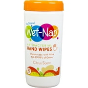 Wet-Nap Citrus Scent Antibacterial Hand Wipes, 40 sheets