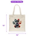 thumbnail image 5 of Patriotic Schnauzer 4th of July Independence Paws Canvas Tote Bag Miniature Schnauzer Dog Lover Reusable Shopping Grocery Bag - 02010, 5 of 5