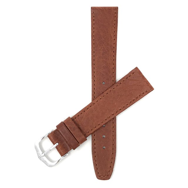 14mm Slim, Mat Finish, Leather Watch Band Strap