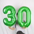 thumbnail image 5 of 40Inch Big Green Number 0 Balloon for Kids Birthday Party Large Self Inflating Foil Green Digit Balloon for Anniversary Graduations for Birthday Party Decorations(Green No 0), 5 of 14