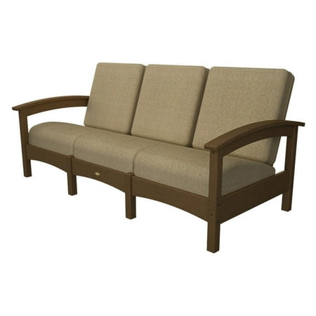 Trex Outdoor Furniture Recycled Plastic Rockport Club Sofa With Trex Outdoor Furniture Recycled Plastic Rockport Club Sofa With Sunbrella Cushions