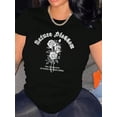 thumbnail image 1 of T-Shirt de Sport Décontracté pour Femme avec Motif de Lettres, Col Rond, Polyester Extensible Moyen pour Tenue Décontractée, Toutes Saisonsfête des Pères, Fête des Mères, Nouvel An, Fête du Printemps, Saint-Valentin, Indepep, 1 of 6