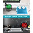 thumbnail image 3 of Silicone Dish Drying Mat with Drain: Multi-Use Non-Slip Pad for Kitchen Sink Side, Countertop, Refrigerator and Drawer. Heat Resistant, Easy Clean, 14.8 x 10.7 Inch, 3 of 7