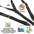 thumbnail image 4 of Holdup Brand Black Formal Series 1" Satin Finished Suspenders in Y-back with Gold No-slip Clips, 4 of 4